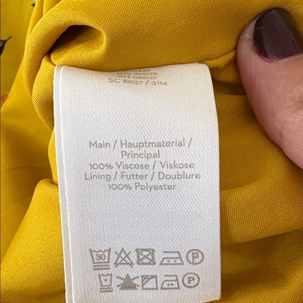 Boden Yellow Floral Rosemarie Dress - Picture 12 of 12